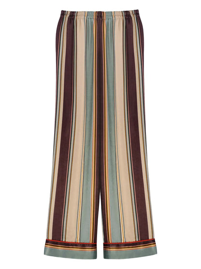 Striped Straight-Leg Trousers