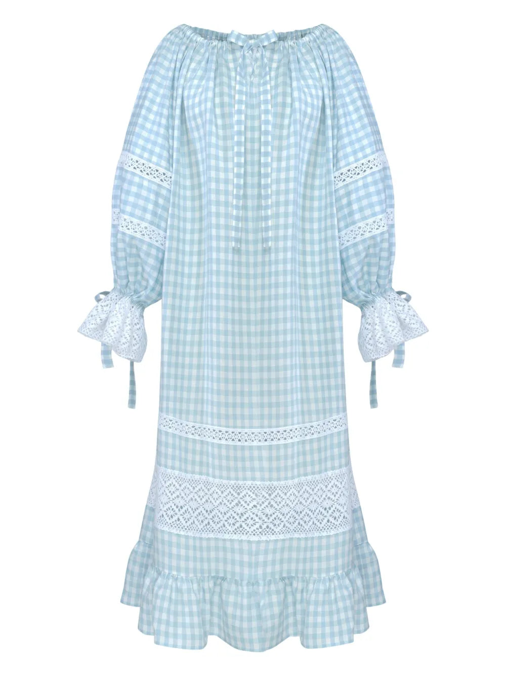 Checked Midi Dress