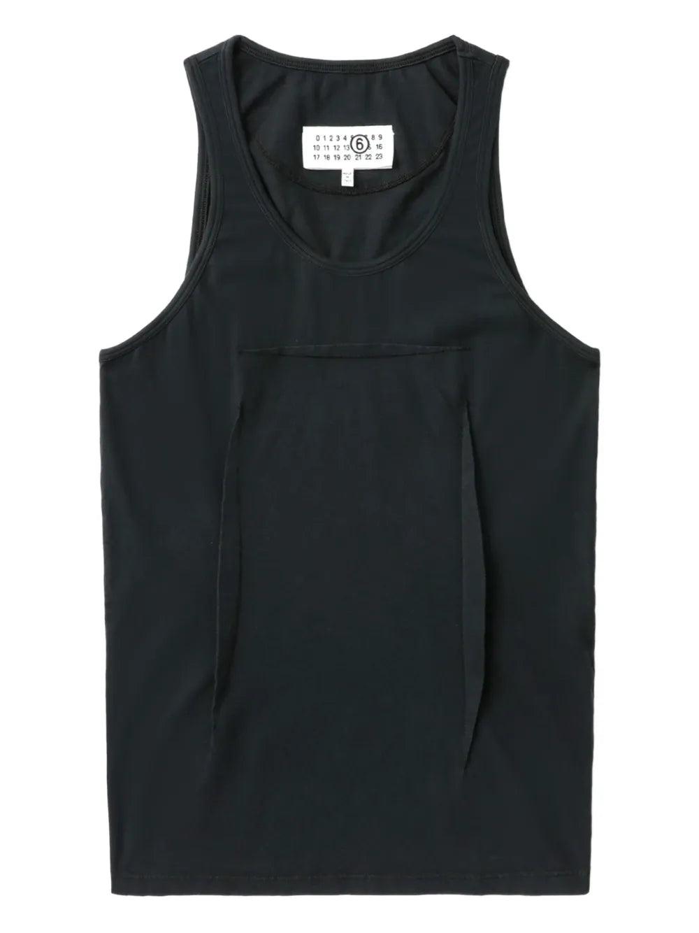 Asymmetrical-Panel Tank Top