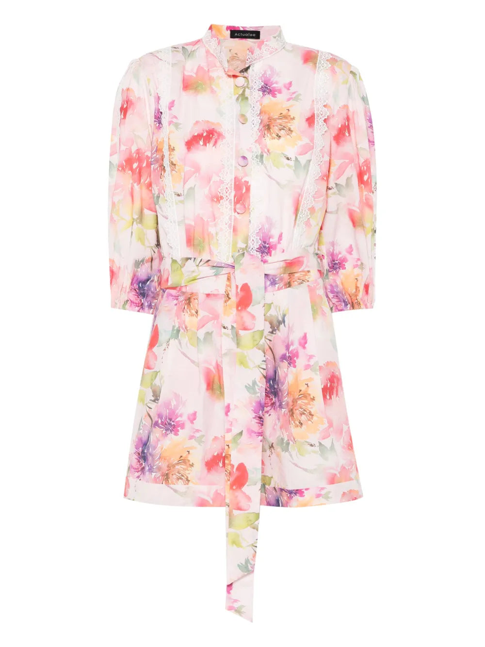Floral-Print Playsuit