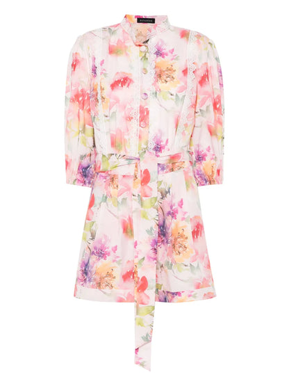 Floral-Print Playsuit