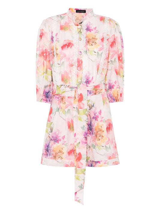 Floral-Print Playsuit