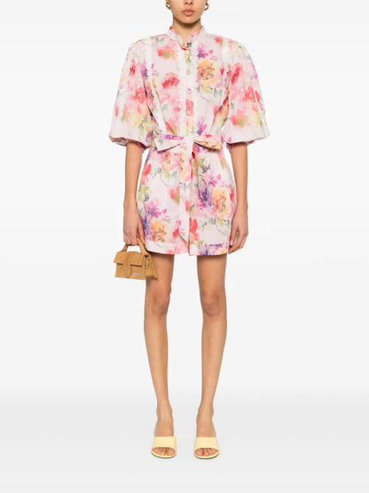Floral-Print Playsuit
