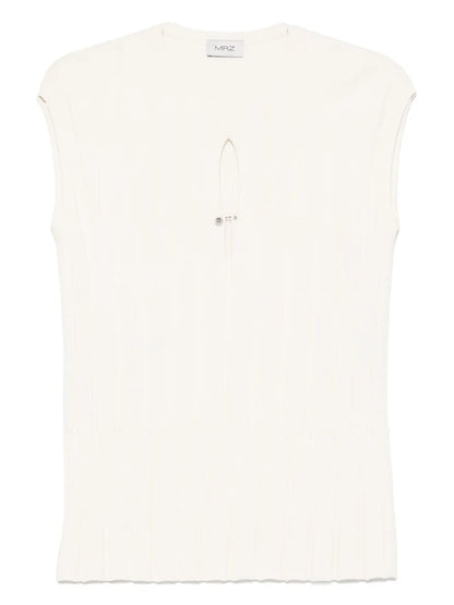 Ribbed-Knit T-Shirt