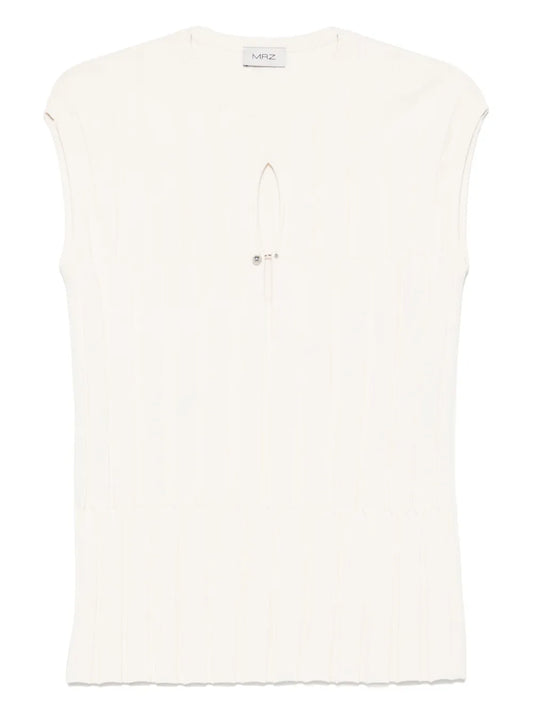 Ribbed-Knit T-Shirt