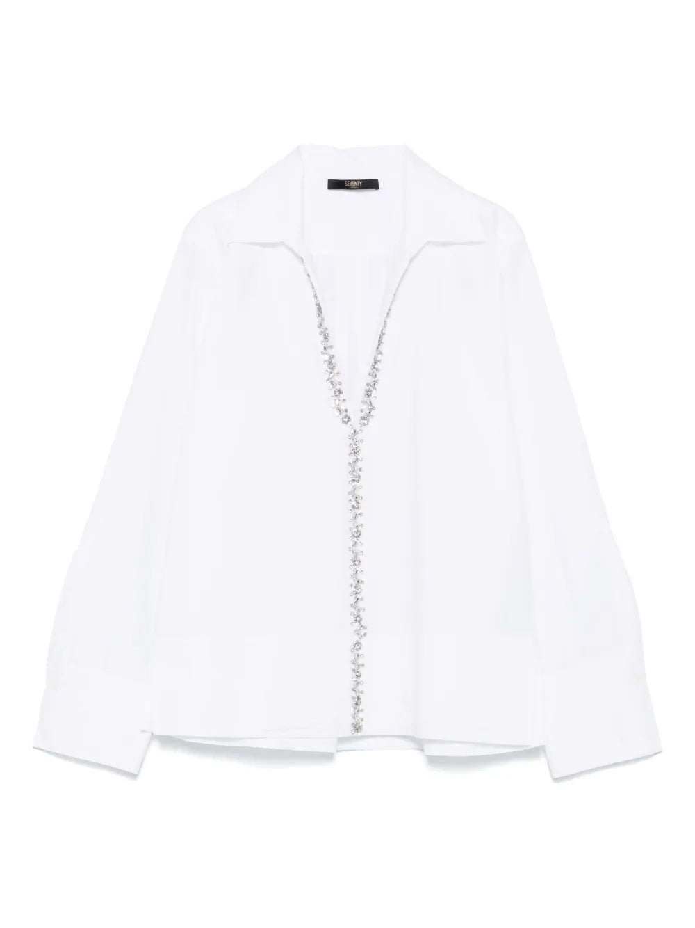 Crystal-Embellishment Blouse