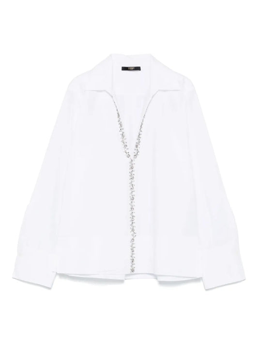 Crystal-Embellishment Blouse