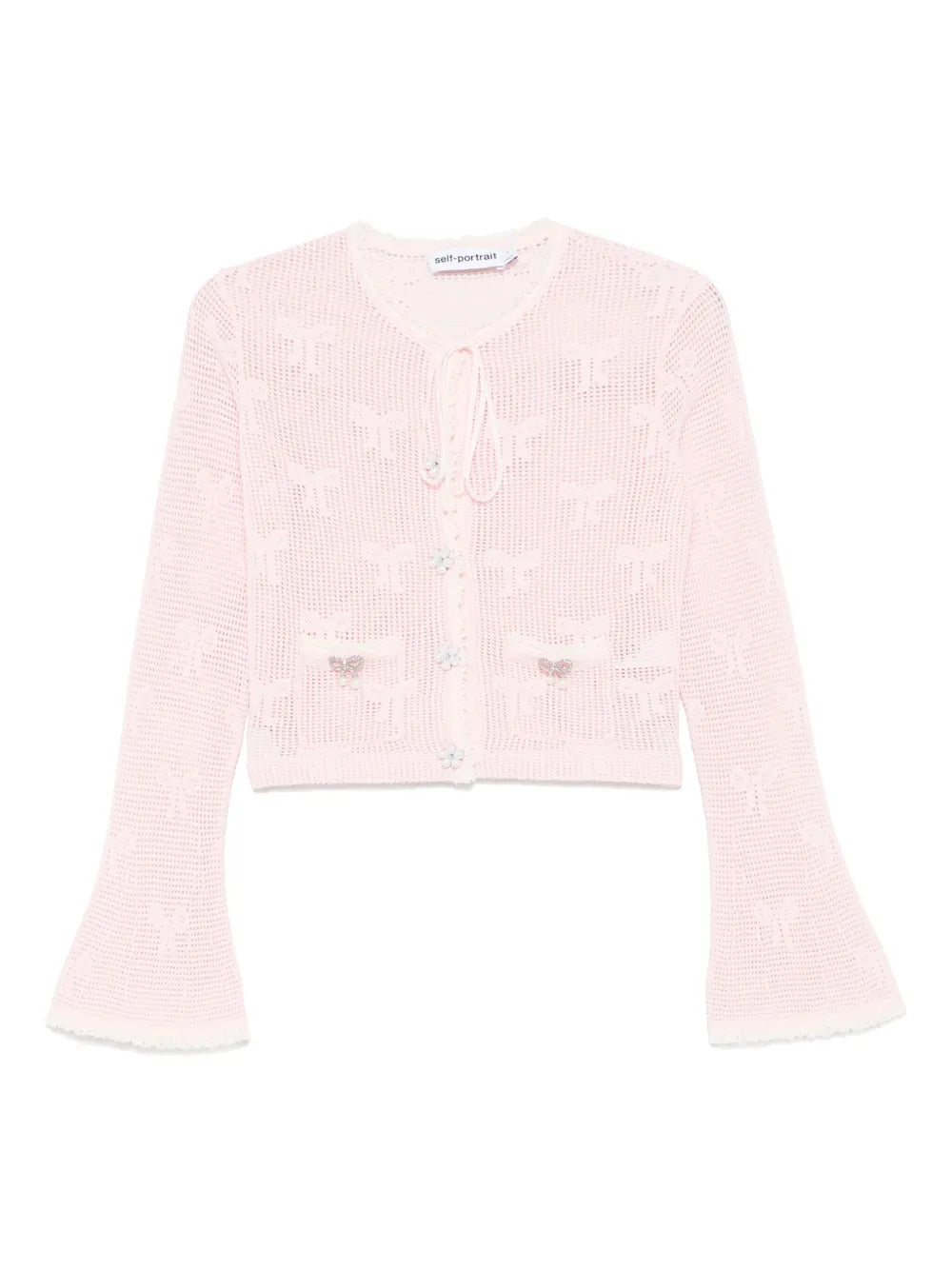 Bow Crochet Cardigan