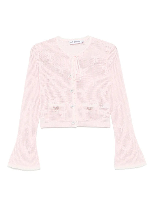 Bow Crochet Cardigan