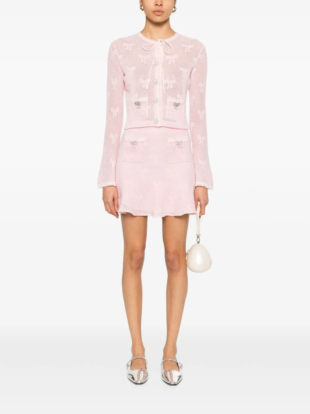 Bow Crochet Cardigan