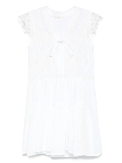 Lace-Detail Mini Dress