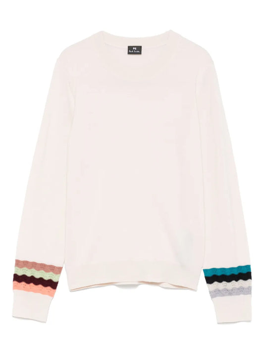 Zig Zag-Sleeve Sweater