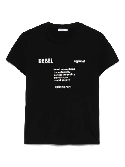 Raised-Text T-Shirt