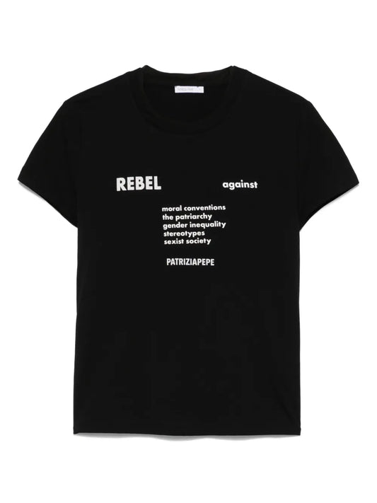 Raised-Text T-Shirt