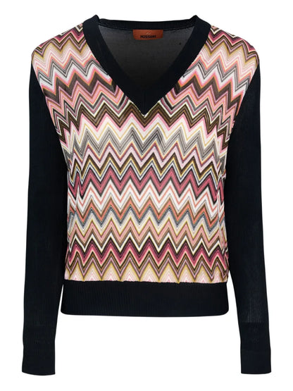 Zigzag-Woven Sweater