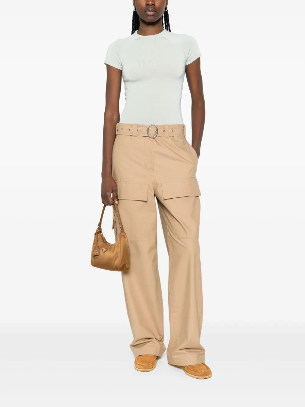 Logo-Embroidered Cargo Trousers