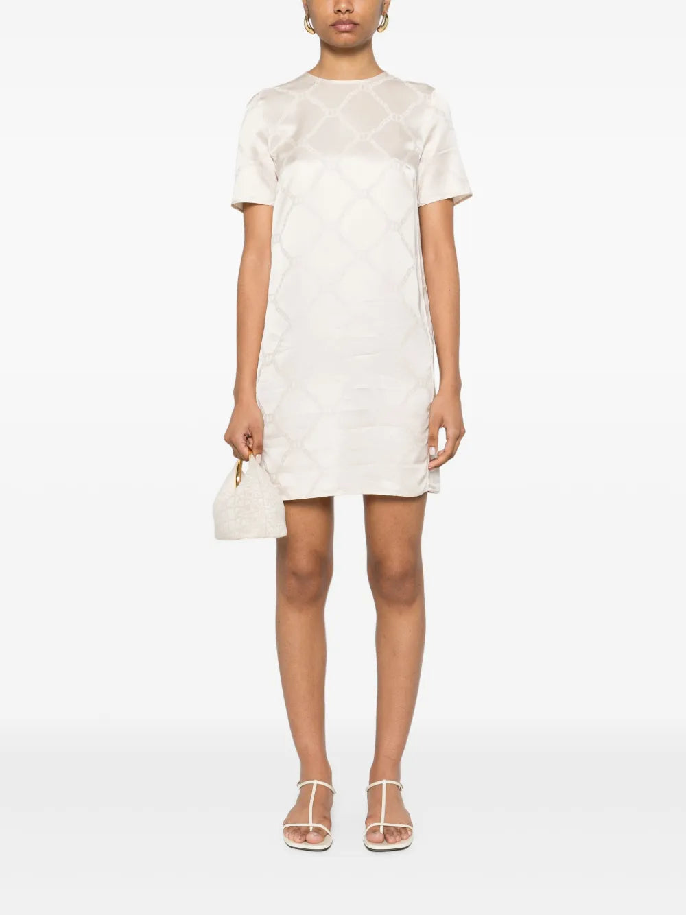 Logo-Plaque Mini Dress