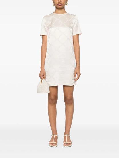 Logo-Plaque Mini Dress