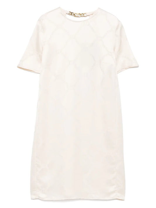 Logo-Plaque Mini Dress