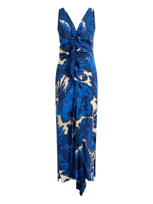 Floral-Print Midi Dress