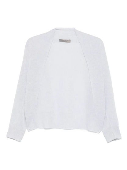 Metallic-Threaded Cardigan