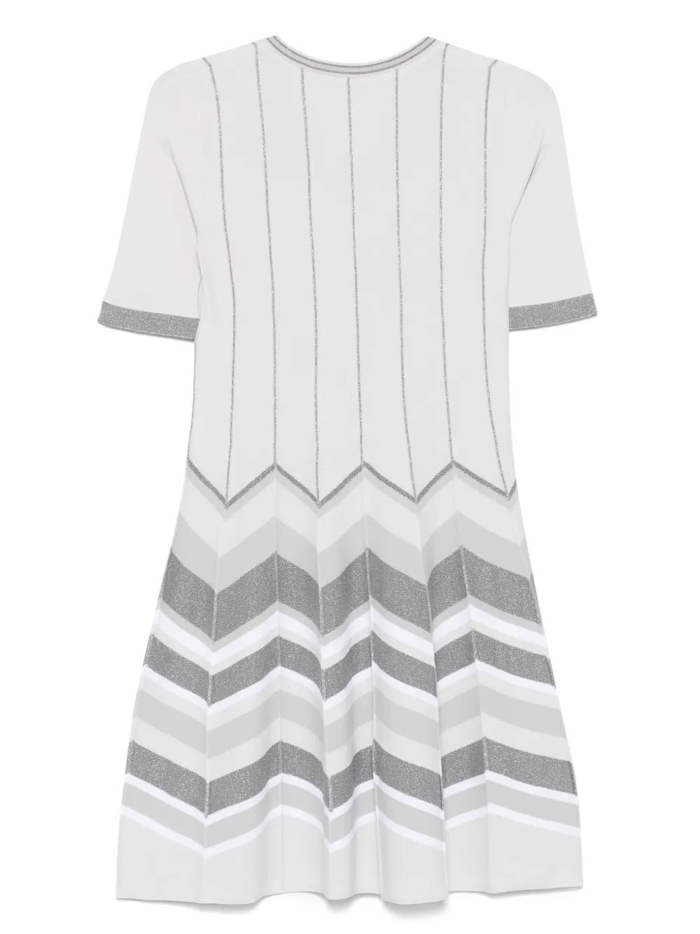 Chevron-Knit Mini Dress