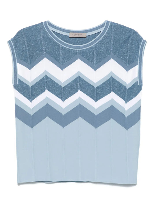 Chevron-Knit Vest