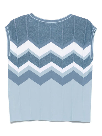 Chevron-Knit Vest