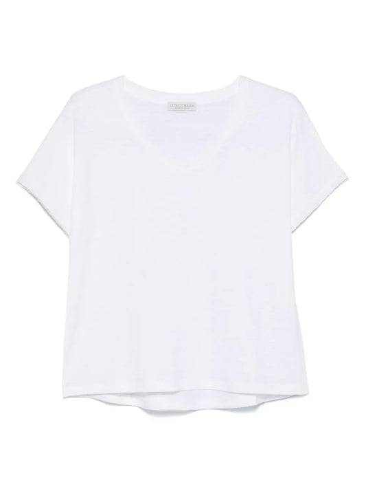 Sequined-Trim T-Shirt
