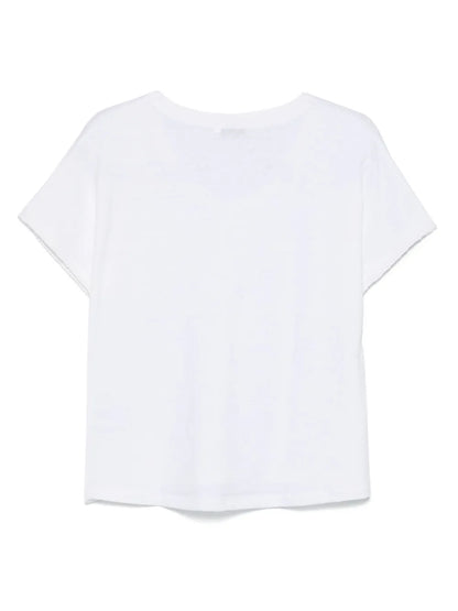Sequined-Trim T-Shirt
