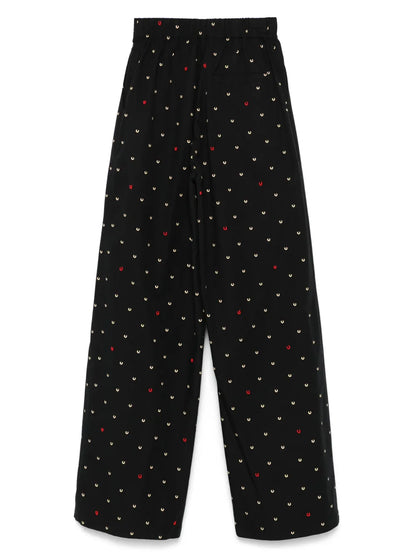 Printed Poplin Trousers
