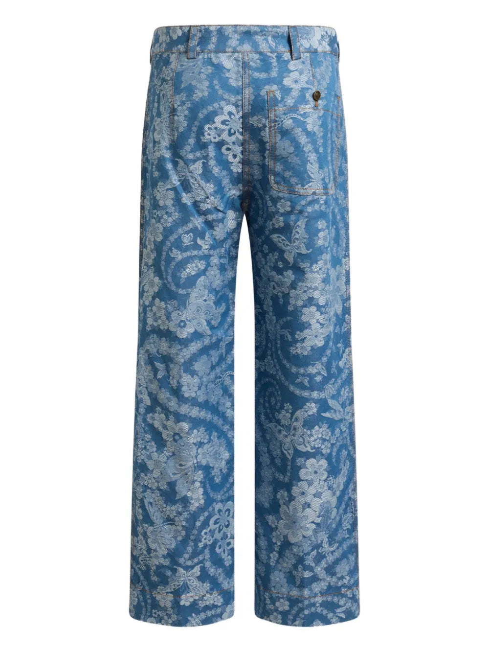 Jacquard-Pattern Trousers