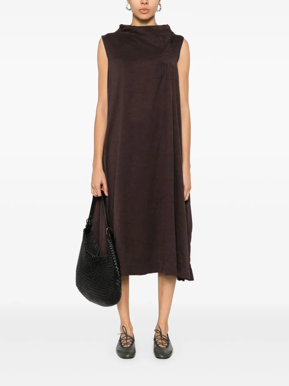 Silk Midi Dress
