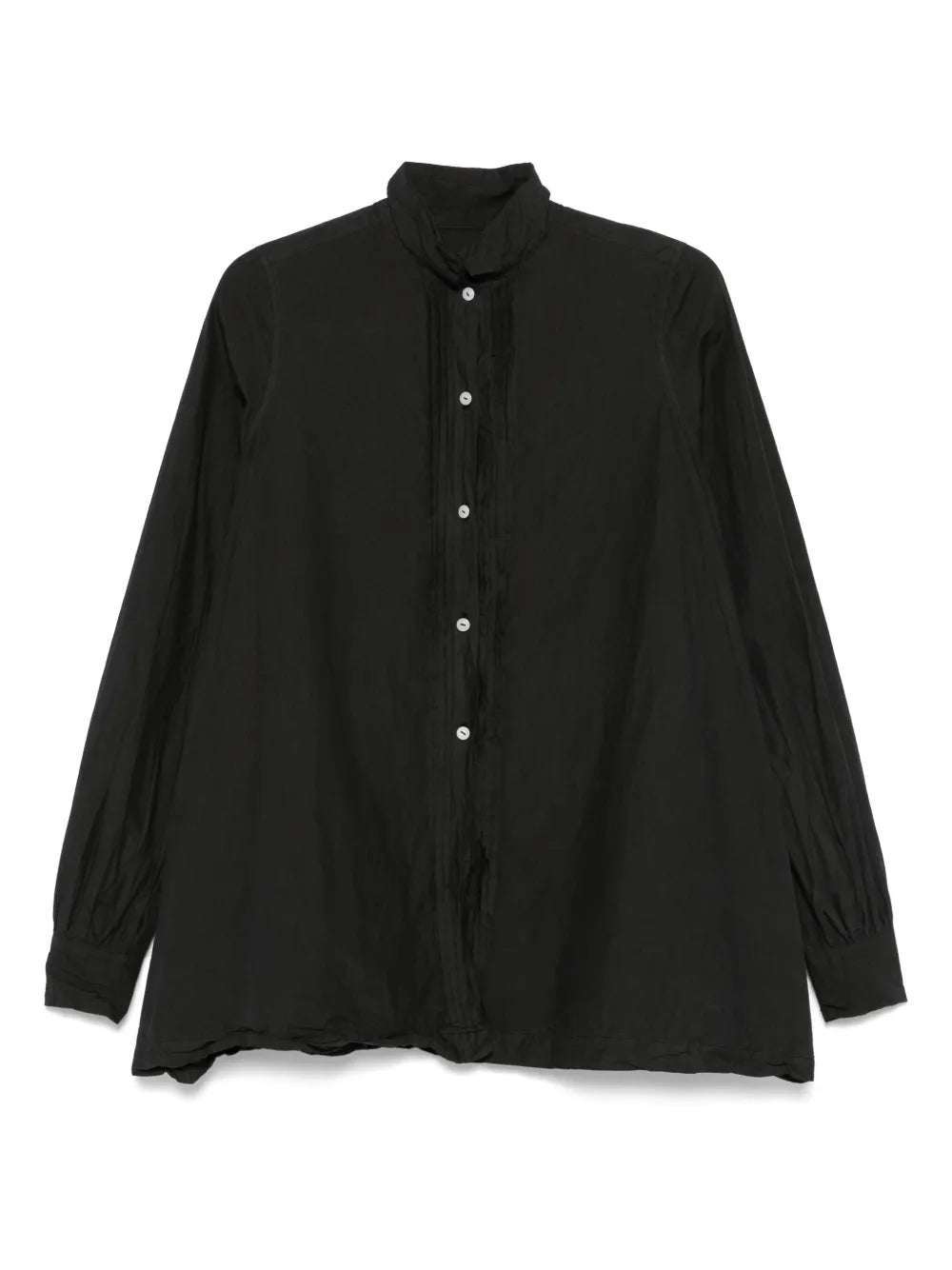 Plissé-Details Shirt