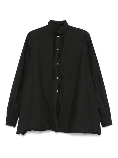 Plissé-Details Shirt