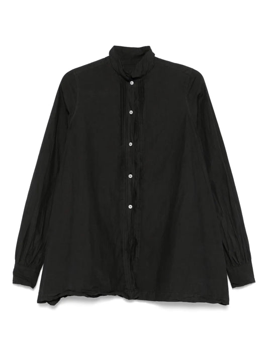 Plissé-Details Shirt