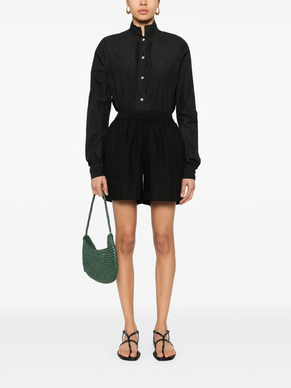 Plissé-Details Shirt
