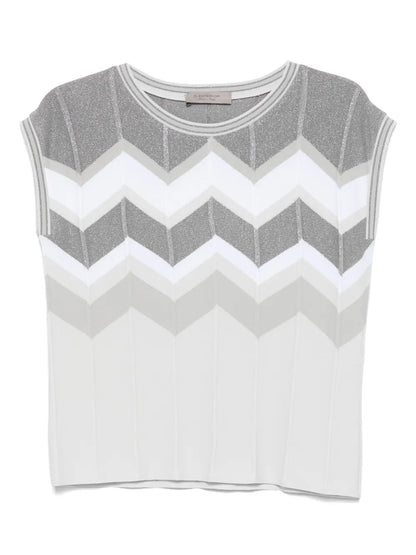 Chevron-Knit Vest
