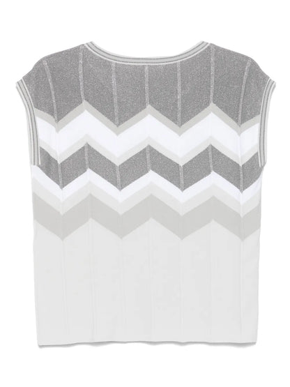 Chevron-Knit Vest