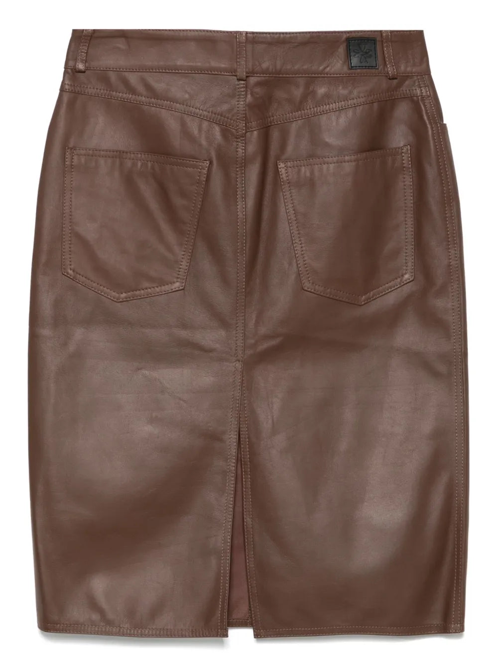 Leather Midi Skirt