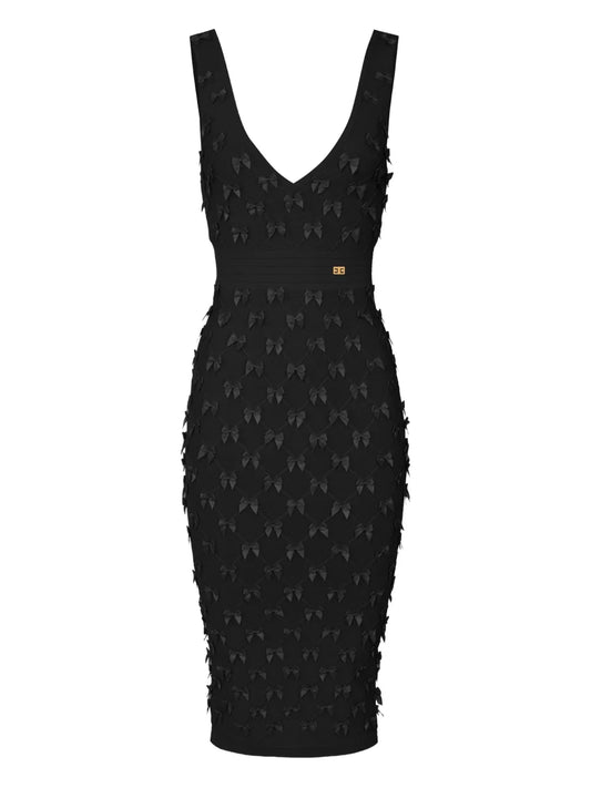 Bow-Detailing Midi Dress