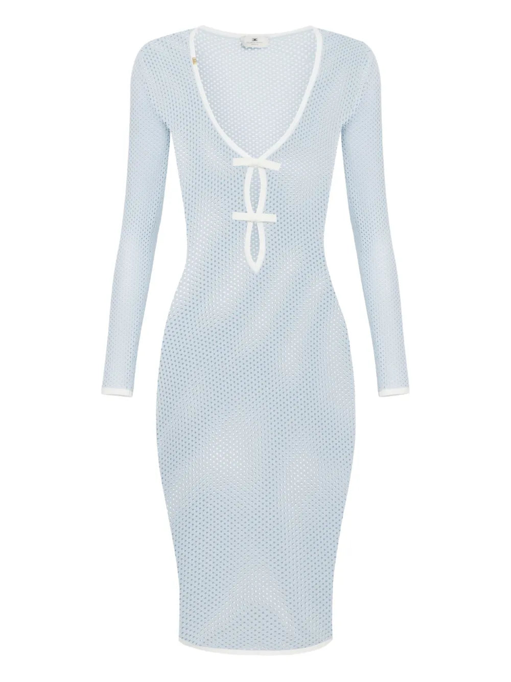 Open-Knit Midi Dress
