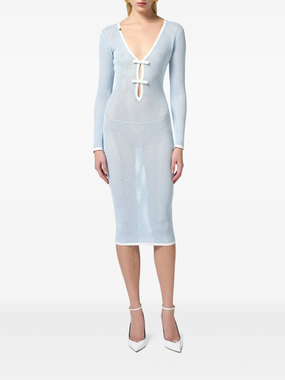 Open-Knit Midi Dress
