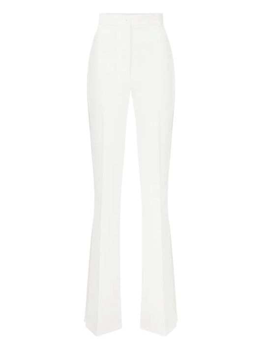 Crepe Flared Trousers