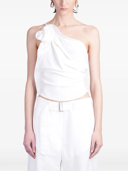 One-Shoulder Draped Top