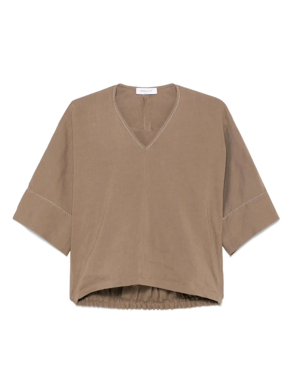 Chain-Link Detail Blouse