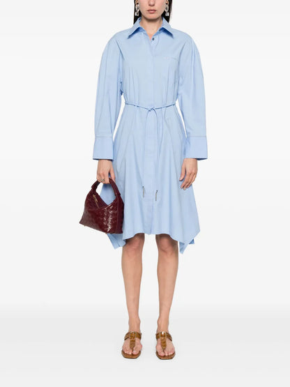 Chain-Link Detail Midi Dress