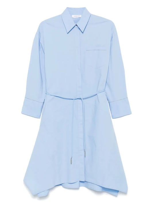 Chain-Link Detail Midi Dress