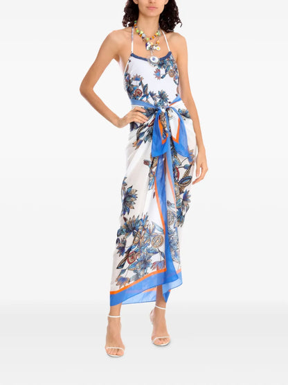 Floral-Print Pareo