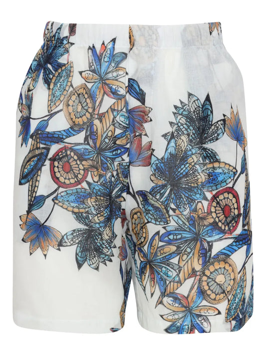 Floral-Print Shorts